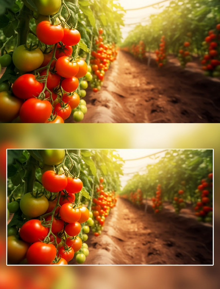 菜园农场西红柿番茄摄影蔬菜