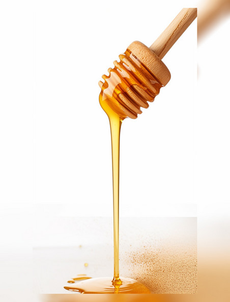 蜂蜜棒白色背景蜂蜜生态产品