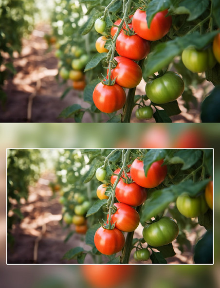 西红柿番茄水果菜园农场摄影蔬菜