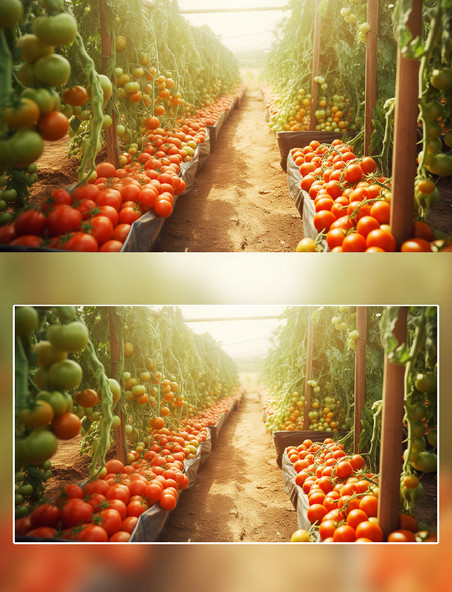 西红柿番茄菜园农场摄影蔬菜