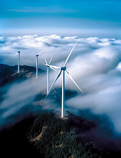 风扇风能摄影图新能源环保高清图片