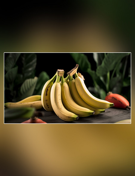 果园热带水果香蕉树香蕉果园水果新鲜香蕉摄影图