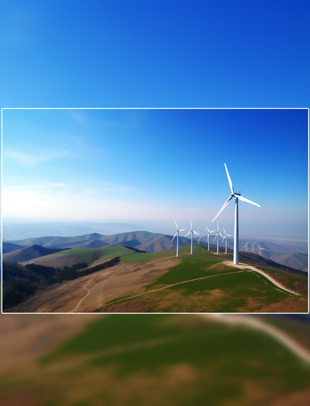 风力发电风能摄影图新能源高清图片