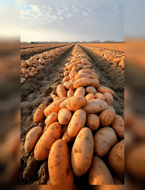 地瓜红薯农地摄影