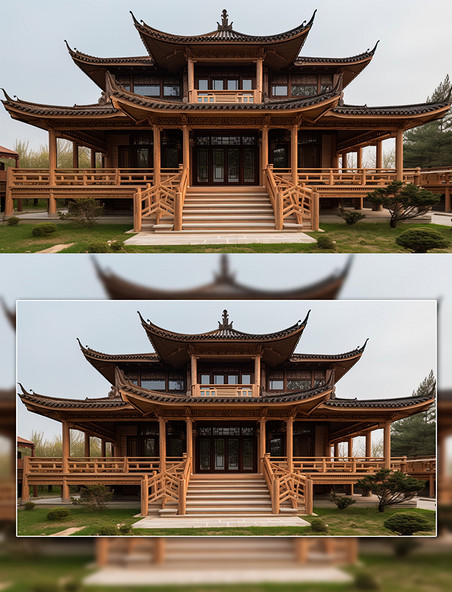 中式传统楼阁建筑