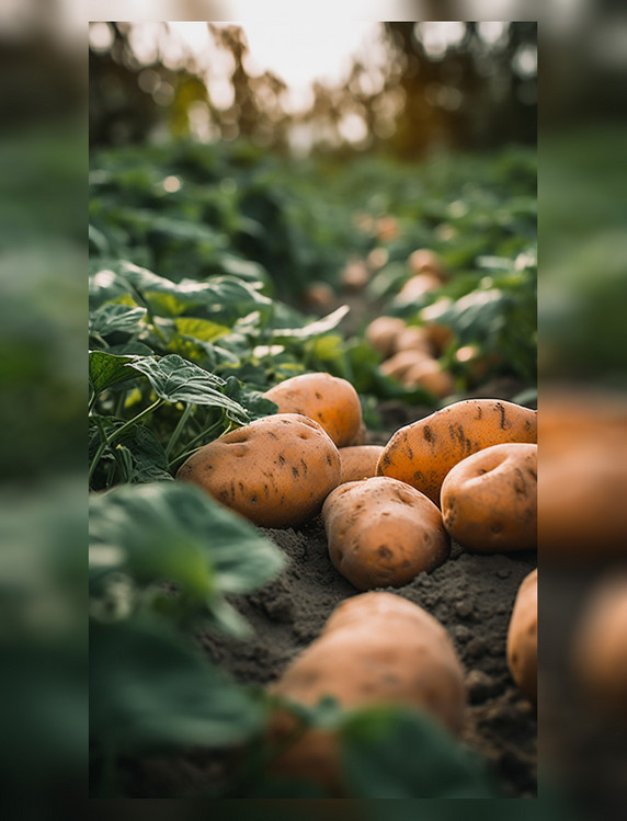 地瓜红薯农地摄影