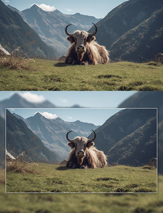 青藏高原动物牦牛