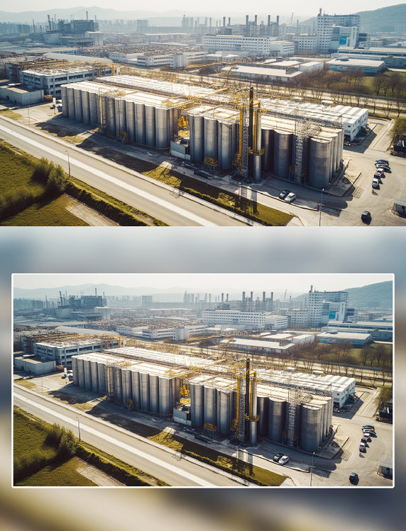 高炉化工厂工业全景摄影工业园区