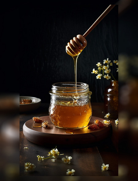蜂蜜生态产品摄影感