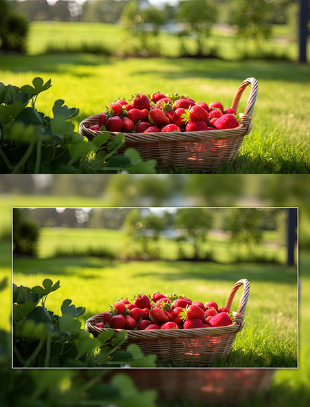 营养水果红色草莓果农产品