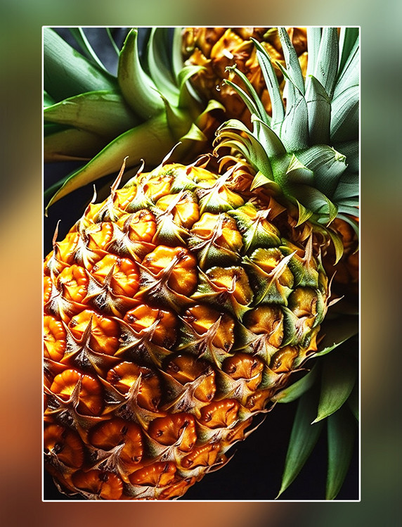 凤梨菠萝热带水果摄影