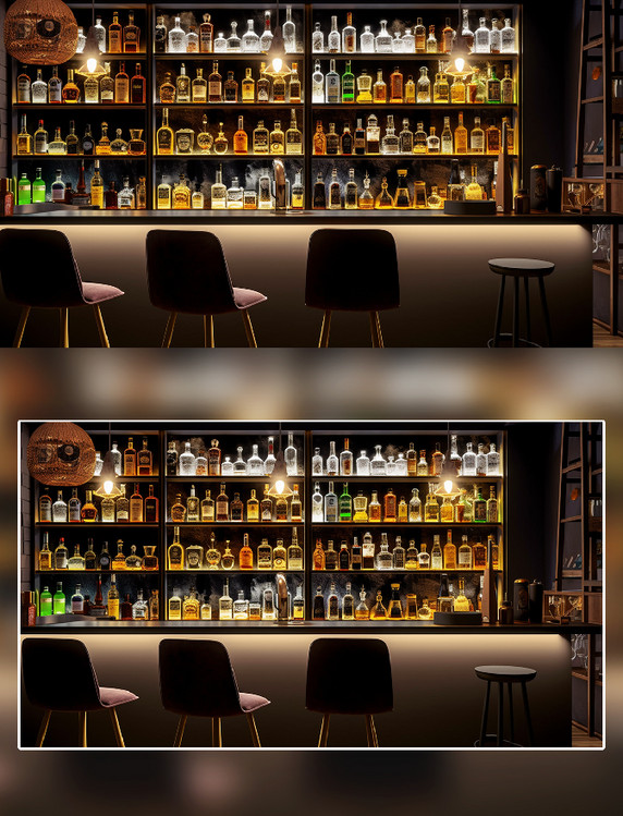 酒吧酒水吧台桌椅摄影室内装潢吧台