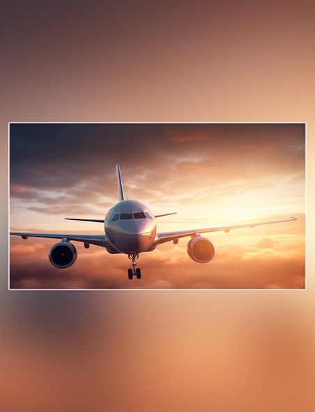 旅行者航空飞机交通工具飞机运输飞行私人飞机广阔视角摄影图