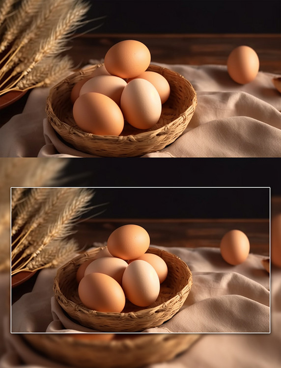 禽蛋一篮鸡蛋蛋类食品