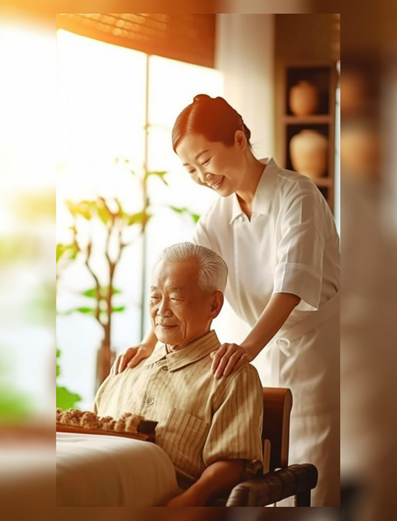肩膀按摩中国老人养老院