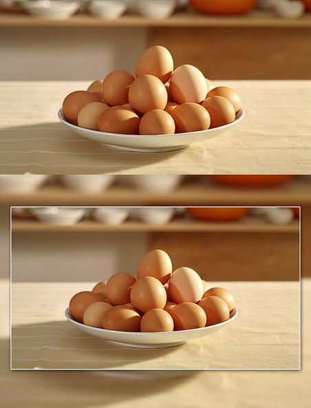 禽蛋蛋类食品一盘鸡蛋
