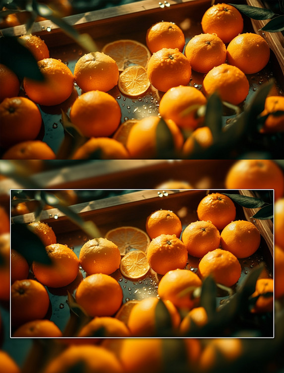 新鲜的美食水果橙子