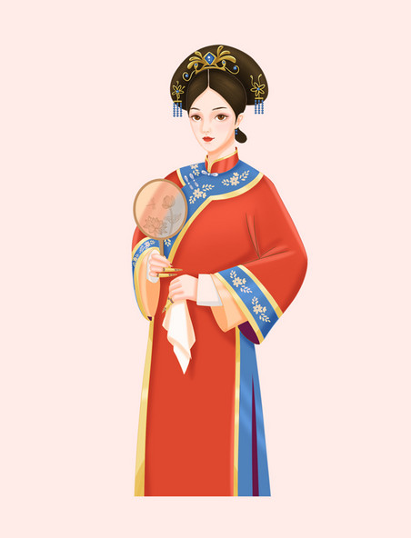 清朝宫廷女人元素
