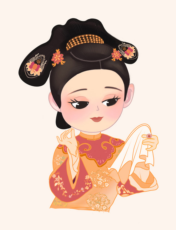 古代宫廷贵妃娘娘元素