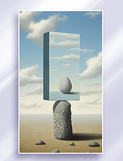 超现实风格抽象风格世界名画Magritte3