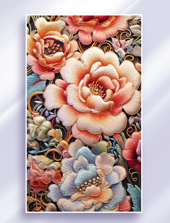 中國面刺绣画 中国风刺绣图片_中国风刺绣素材_中国风刺绣图片素材下载-潮国创意