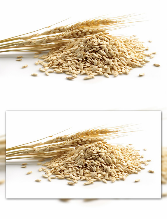 五谷杂粮燕麦食物麦穗麦粒