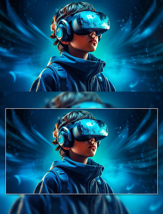 VR镜虚拟体验科技元宇宙探索游戏