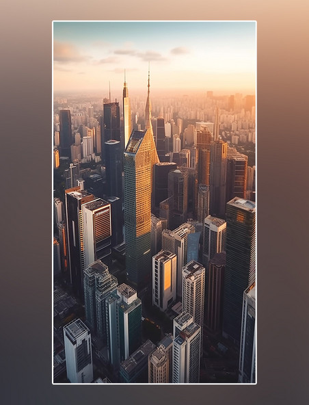 俯视图广阔视角大气商务楼摄影图繁华大都市城市