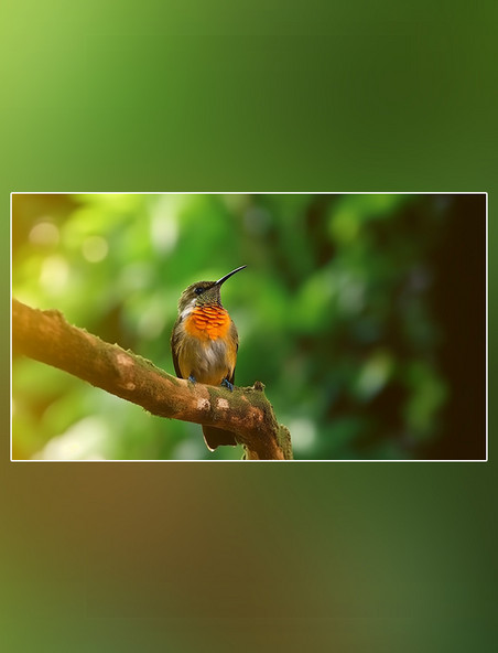 野生动物鸟在树上特写鸟动物森林背景树林摄影图