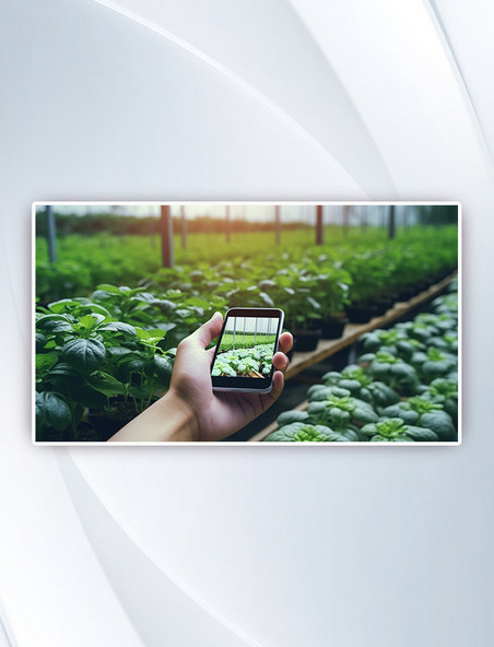 智能农业综合企业和技术农民用智能手机扫描农作物种植的跟踪应用