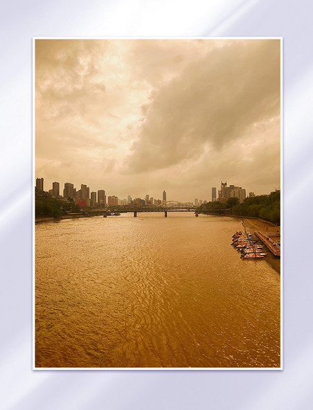 兰州城市黄河景摄影图