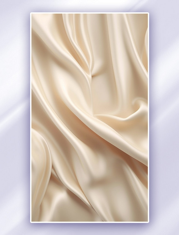 奶白丝织品丝绸纹理背景