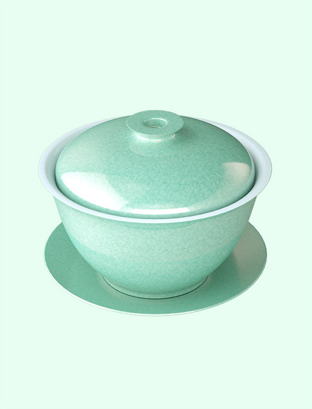 3D中式茶道茶具茶碗茶杯