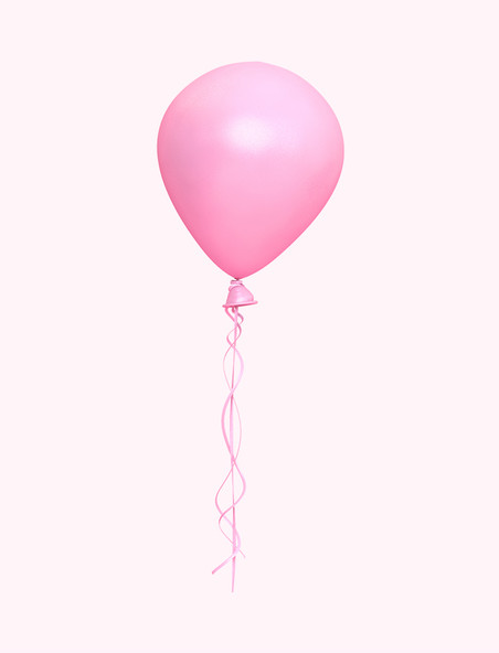 粉色C4D立体浪漫气球装饰