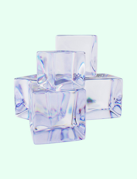 立体透明冰块