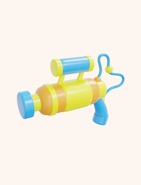 3D立体六一儿童节玩具水枪