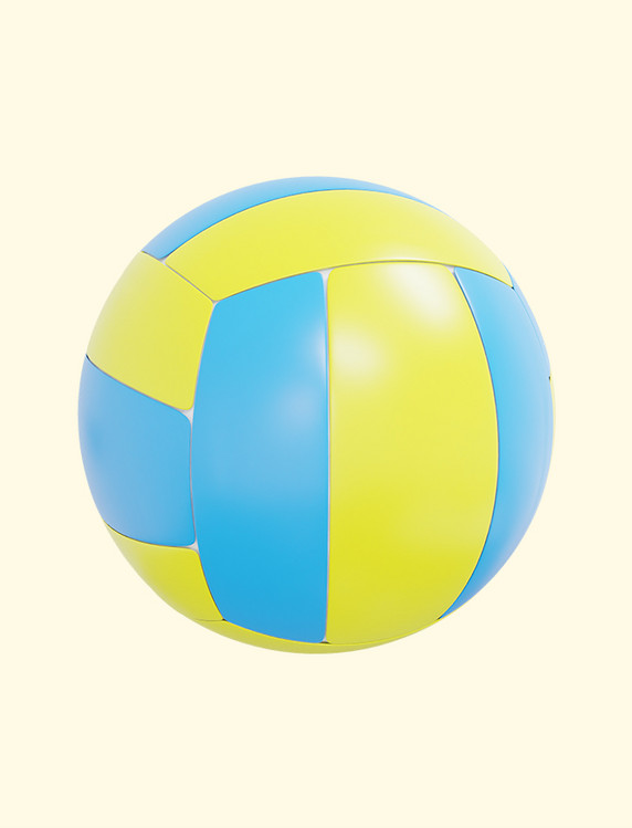 3D立体沙滩运动排球