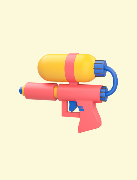 立体儿童节玩具喷水枪