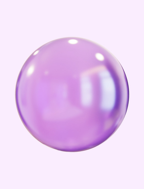 紫色圆球玻璃球