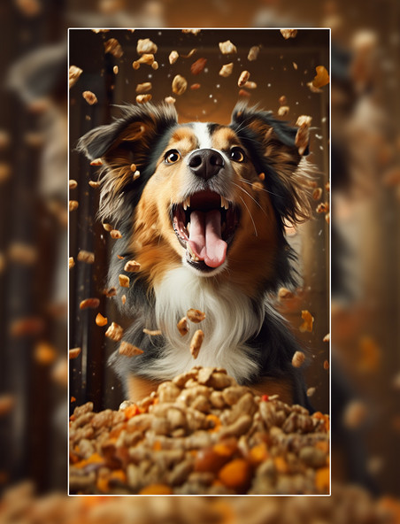  狗食狗粮动物狗食物摄影图