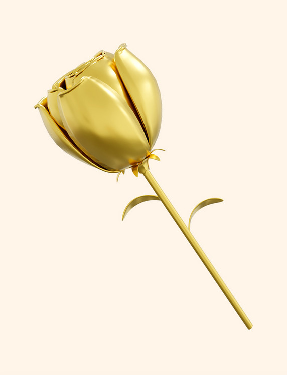 3D立体情人节表白金属玫瑰花