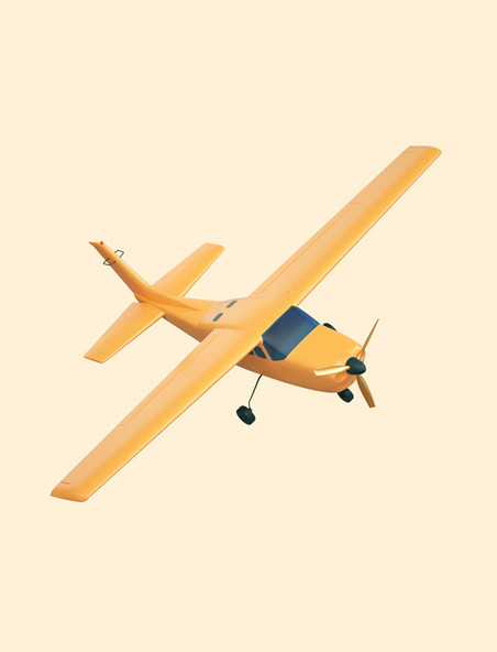 C4D立体3D旅游旅行C4D飞机飞行