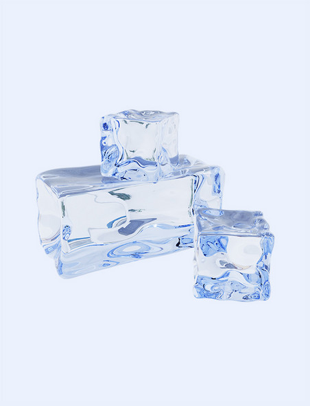 3D立体夏季冰凉冰块