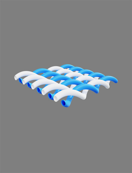 立体衣物纤维3DC4D材质解构剖面图