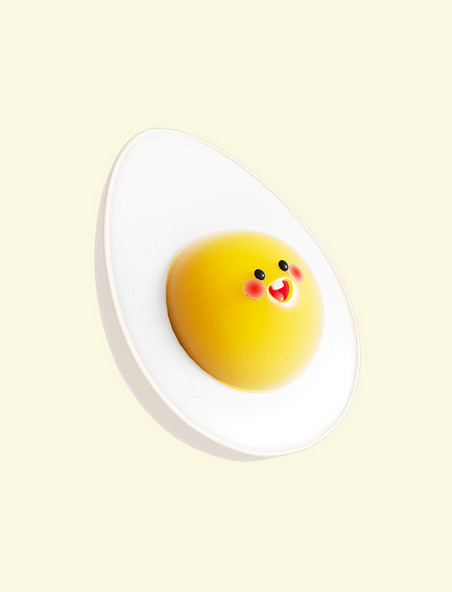 端午端午节3D立体鸡蛋蛋黄可爱元素