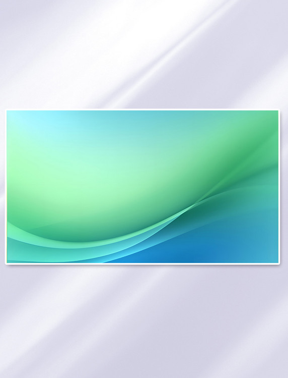 清新绿色简约商务主题背景