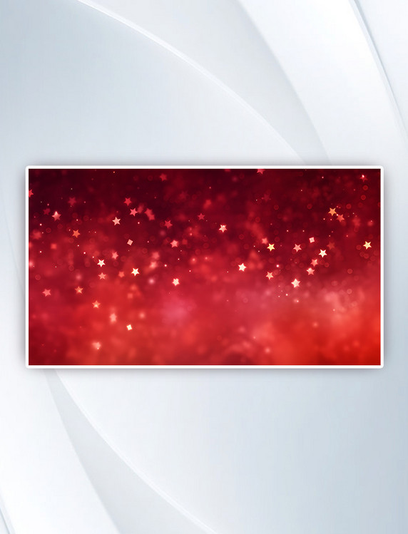 红色商务主题星星抽象柔软坡度空间背景图片