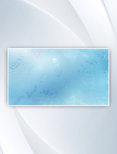 玻璃窗花冰样式纹理质感蓝色背景