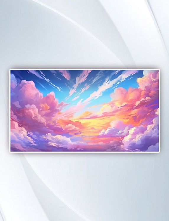 七夕浪漫云层云朵云海背景