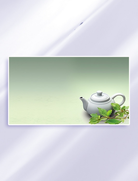 中国风茶壶背景茶叶春茶